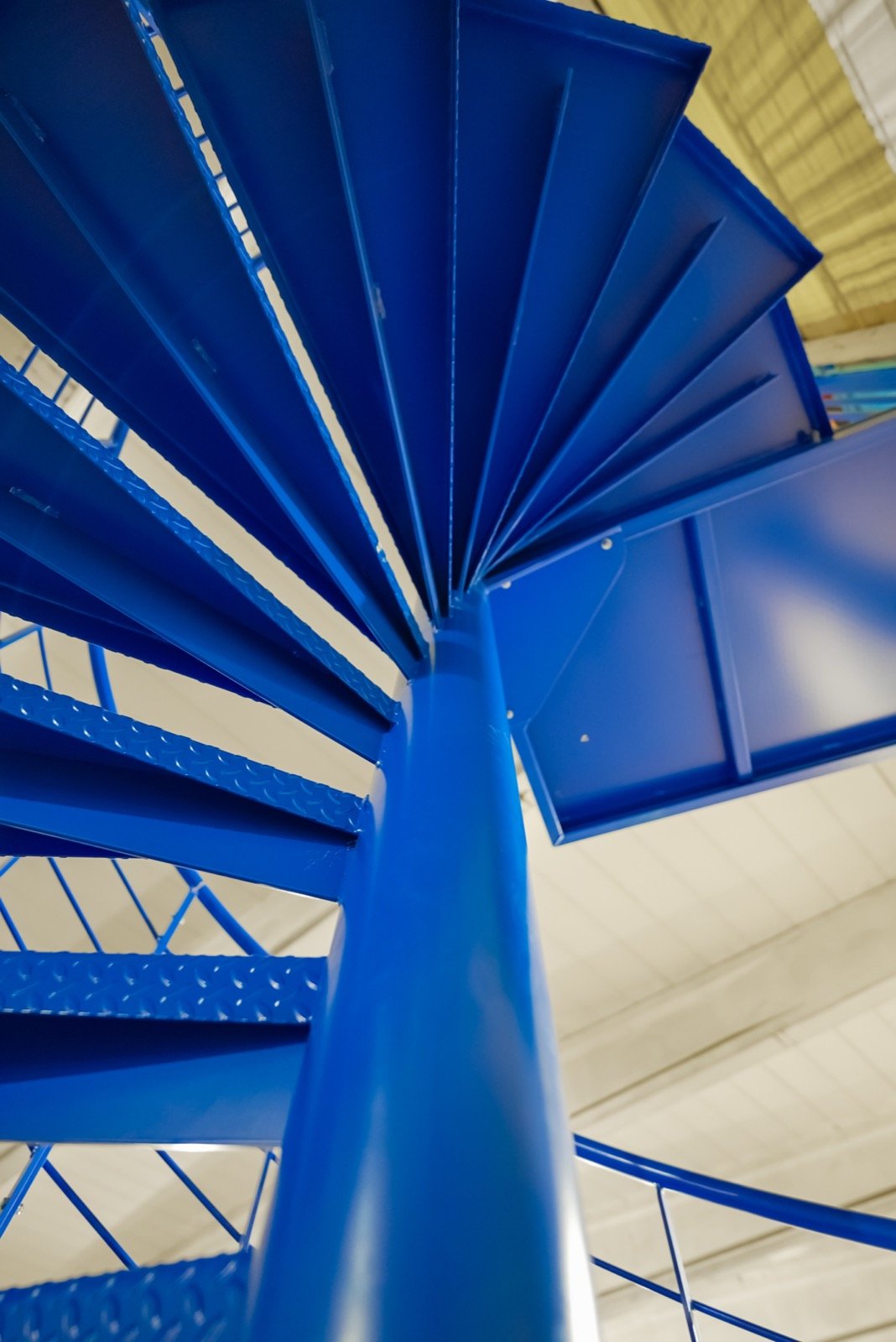 Escalier hélicoïdal métallique pour le Port de Marseille